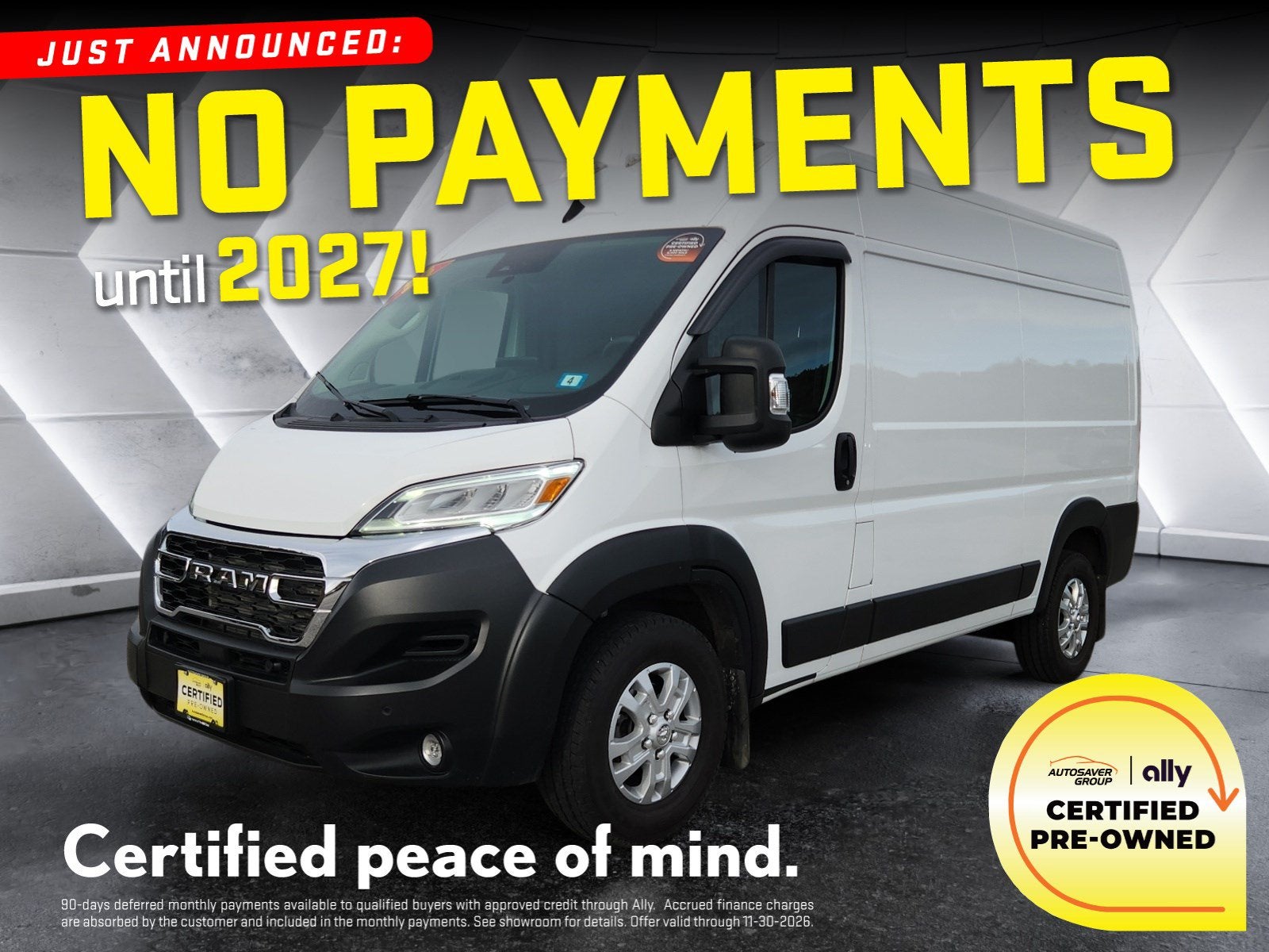 2024 RAM ProMaster Cargo Van SLT